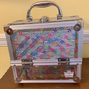 Caboodles Clear Makeup Acrylic Train Case Cosmetic Organizer